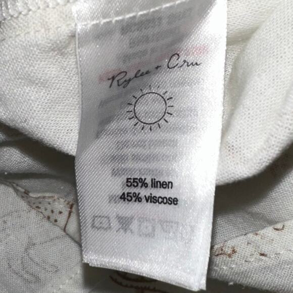 Rylee + Cru Girls Jolene Linen Blend Safari Toile Dress Size 6-7Y - Picture 8 of 13